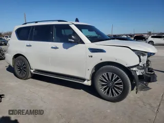 2022 Nissan Armada SL with VIN JN8AY2BA5N9392690, listed as a Copart auction lot 82864374 with 49,225 mi miles and Salvage Title. Bid and sale history available at carsss.com. Image 4.