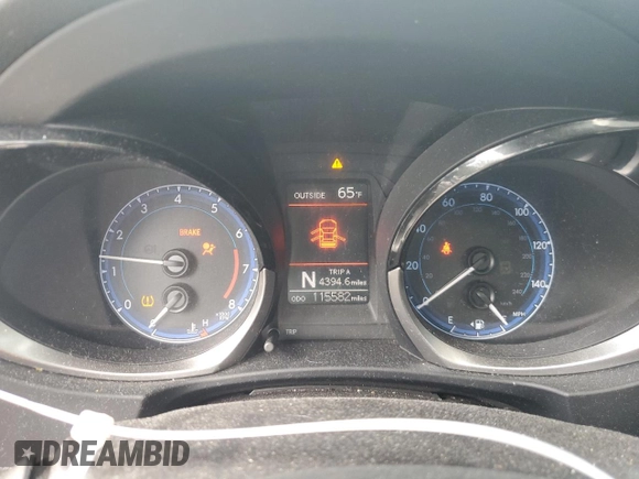 2014 Toyota Corolla L with VIN 2T1BURHE0EC197122, listed as a Copart auction lot 58033295 with 115,582 mi miles and Salvage title. Bid and sale history available at DreamBid. Image 9.
