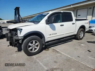 2012 Nissan Titan SL with VIN 1N6BA0EC9CN324495, listed as a Copart auction lot 60982445 with 142,430 mi miles and Salvage title. Bid and sale history available at DreamBid. Image 1.