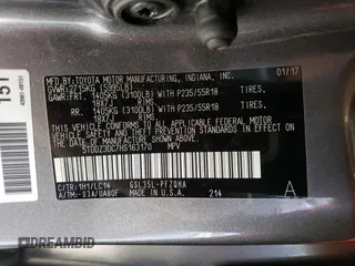 2017 Toyota Sienna XLE z VIN 5TDDZ3DC7HS163170, wystawiony jako Copart lot #86436534 z przebiegiem 84 446 mil mil oraz Szkoda całkowita • Salvage title. Historia ofert i sprzedaży dostępna na DreamBid. Obrazek 14.