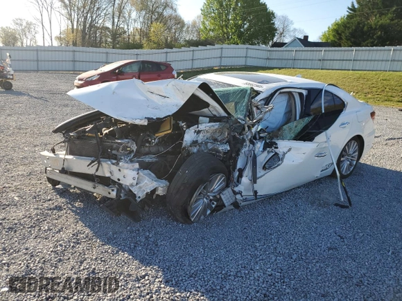 2014 Lexus LS 460 with VIN JTHBL5EF3E5129157, listed as a Copart auction lot 50662565 with Not provided miles and Salvage title. Bid and sale history available at DreamBid. Image 1.