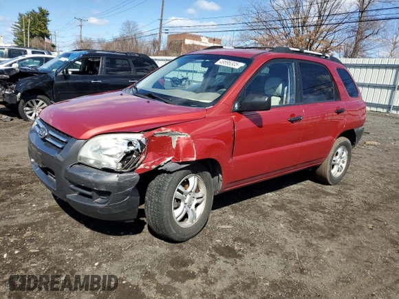 2008 Kia Sportage LX with VIN KNDJE723087518845, listed as a Copart auction lot 49896305 with 216,599 mi miles and Salvage Title. Bid and sale history available at DreamBid. Image 1.