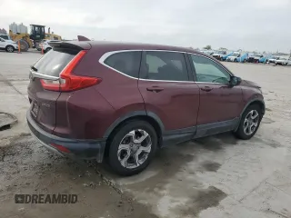 2017 Honda CR-V EX with VIN 7FARW1H58HE029274, listed as a Copart auction lot 50643985 with 143,909 mi miles and Salvage Title. Bid and sale history available at carsss.com. Image 3.