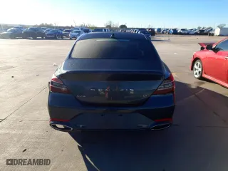 2022 Genesis G70 3.3T with VIN KMTG54TE2NU081924, listed as a Copart auction lot 80778343 with 18,277 mi miles. Bid and sale history available at carsss.com. Image 6.