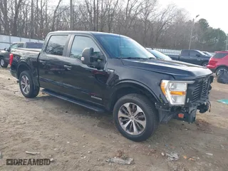 2021 Ford F-150 XL with VIN 1FTFW1CD4MFC76410, listed as a IAAI auction lot 41405983 with 79,768 mi miles. Bid and sale history available at carsss.com. Image 1.