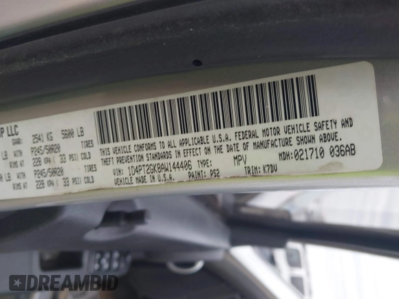 2010 Dodge Nitro SE with VIN 1D4PT2GK8AW144406, listed as a IAAI auction lot 41590691 with 165,959 mi miles and . Bid and sale history available at DreamBid. Image 9.