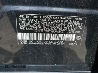 2010 Lexus LS 460 with VIN JTHBL5EF7A5091846, listed as a Copart auction lot 53911275 with 168,398 mi miles and Salvage Title. Bid and sale history available at carsss.com. Image 13.