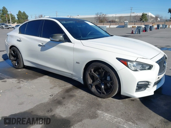 2017 Infiniti Q50 3.0t Premium with VIN JN1EV7AP3HM730522, listed as a IAAI auction lot 41399526 with 84,809 mi miles. Bid and sale history available at carsss.com. Image 1.