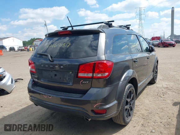 2017 Dodge Journey GT with VIN 3C4PDDEG5HT696451, listed as a IAAI auction lot 42167187 with 82,728 mi miles and . Bid and sale history available at DreamBid. Image 4.