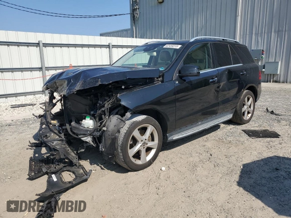 2017 Mercedes-Benz GLE 350 with VIN 4JGDA5JB7HA936033, listed as a Copart auction lot 62459315 with 141,396 mi miles and Salvage title. Bid and sale history available at DreamBid. Image 1.