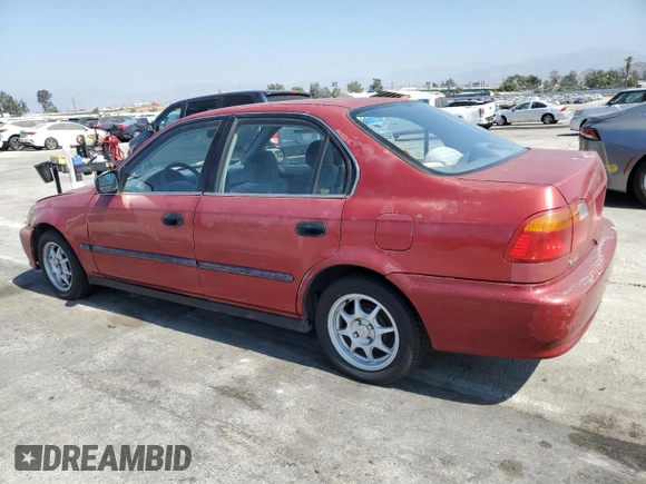 1999 Honda Civic LX with VIN 1HGEJ6670XL002593, listed as a Copart auction lot 68564474 with 255,621 mi miles and Salvage Title. Bid and sale history available at carsss.com. Image 2.