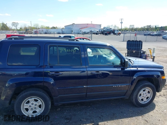 2017 Jeep Patriot Sport with VIN 1C4NJRBB7HD144753, listed as a IAAI auction lot 41986251 with 157,684 mi miles and . Bid and sale history available at DreamBid. Image 13.
