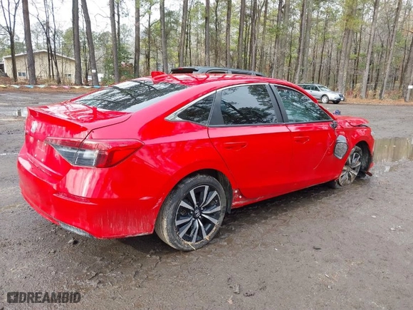 2022 Honda Civic Sedan EX with VIN 2HGFE1F79NH309251, listed as a IAAI auction lot 41442163 with 41,497 mi miles. Bid and sale history available at carsss.com. Image 4.