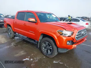 2017 Toyota Tacoma SR5 with VIN 3TMAZ5CNXHM029450, listed as a IAAI auction lot 41817674 with 86,345 mi miles and . Bid and sale history available at carsss.com. Image 1.