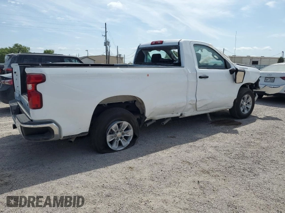 2024 Chevrolet Silverado 1500 Work Truck with VIN 3GCNAAED8RG381321, listed as a Copart auction lot 53080045 with 8,806 mi miles and Salvage Title. Bid and sale history available at carsss.com. Image 3.