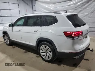 2021 Volkswagen Atlas SEL with VIN 1V2BR2CA0MC581890, listed as a Copart auction lot 49646715 with 78,549 mi miles and Salvage title. Bid and sale history available at DreamBid. Image 2.