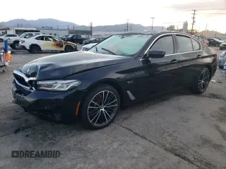 2023 BMW 5 Series 530e with VIN WBA13AG05PCM62258, listed as a Copart auction lot 42825145 with Not provided miles and Salvage title. Bid and sale history available at DreamBid. Image 1.