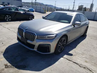 2020 BMW 7 Series 740i with VIN WBA7T2C01LGF96731, listed as a Copart auction lot 47431263 with 43,741 mi miles. Bid and sale history available at carsss.com. Image 1.