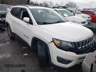 2020 Jeep Compass Latitude with VIN 3C4NJCBB9LT241954, listed as a IAAI auction lot 41355145 with Not Provided miles and . Bid and sale history available at carsss.com. Image 1.