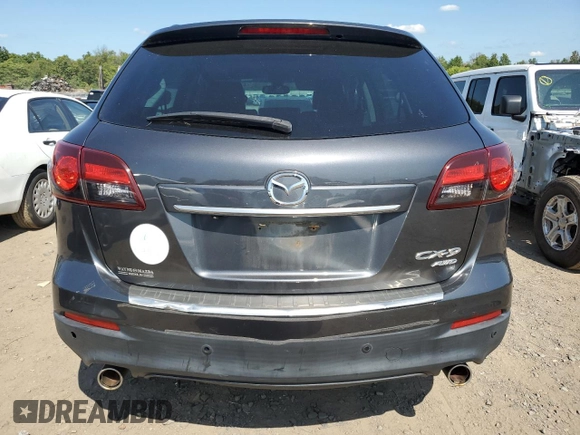 2015 Mazda CX-9 Grand Touring with VIN JM3TB3DV1F0461061, listed as a Copart auction lot 67194994 with 87,637 mi miles and Salvage Title. Bid and sale history available at carsss.com. Image 6.