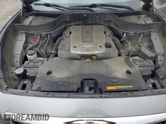 2015 Infiniti QX70 with VIN JN8CS1MW2FM482942, listed as a Copart auction lot 54245025 with 108,314 mi miles and Salvage Title. Bid and sale history available at DreamBid. Image 12.