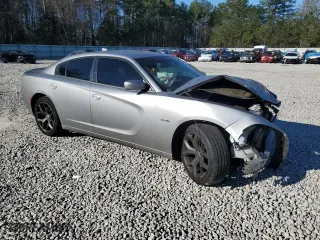 2018 Dodge Charger R/T with VIN 2C3CDXCT6JH211852, listed as a Copart auction lot 46621575 with 147,678 mi miles and Salvage Title. Bid and sale history available at carsss.com. Image 4.