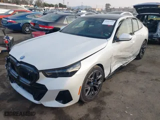 2024 BMW i5 eDrive40 with VIN WBY33FK04RCR78502, listed as a IAAI auction lot 41447924 with NaN miles. Bid and sale history available at carsss.com. Image 25.