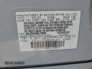 2024 Nissan Kicks SV with VIN 3N1CP5CV8RL475833, listed as a Copart auction lot 49417405 with 14,040 mi miles and Salvage Title. Bid and sale history available at DreamBid. Image 15.
