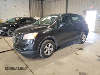 2016 Chevrolet Trax LS z VIN KL7CJNSB8GB673829, wystawiony jako Copart lot #53386415 z przebiegiem 114 104 mil mil oraz Szkoda całkowita • Salvage title. Historia ofert i sprzedaży dostępna na DreamBid. Obrazek 1.