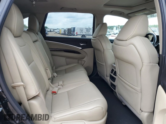 2017 Acura MDX Technology with VIN 5J8YD4H52HL004190, listed as a Copart auction lot 56677235 with 90,572 mi miles and Salvage title. Bid and sale history available at DreamBid. Image 11.