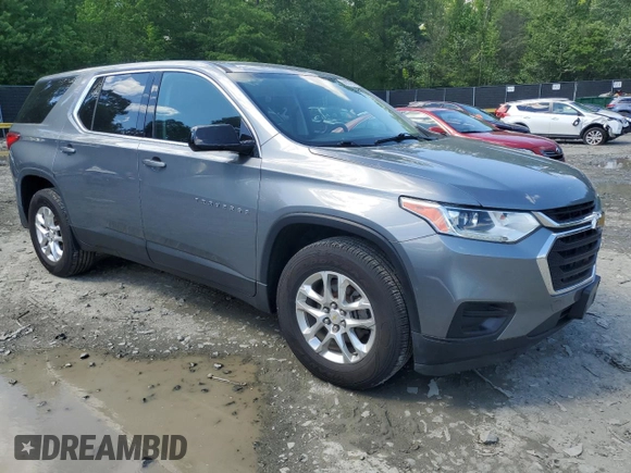 2018 Chevrolet Traverse LS with VIN 1GNERFKW9JJ276499, listed as a Copart auction lot 56007095 with 69,202 mi miles and Salvage title. Bid and sale history available at DreamBid. Image 4.