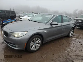 2011 BMW 5 Series GT 535i xDrive with VIN WBASP2C51BC338075, listed as a Copart auction lot 84097234 with 122,093 mi miles and Salvage Title. Bid and sale history available at carsss.com. Image 1.