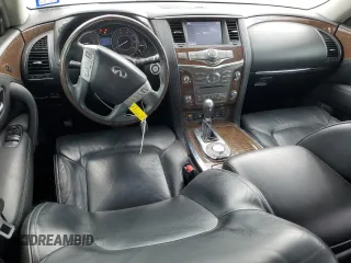 2017 Infiniti QX80 with VIN JN8AZ2ND9H9831199, listed as a Copart auction lot 70854654 with 142,994 mi miles and Salvage Title. Bid and sale history available at carsss.com. Image 8.