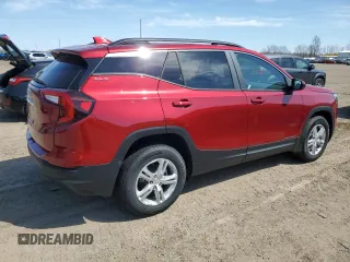 2024 GMC Terrain SLE with VIN 3GKALMEG0RL384763, listed as a Copart auction lot 53836935 with 279 mi miles and Salvage title. Bid and sale history available at DreamBid. Image 3.