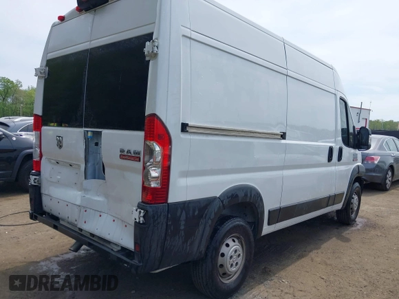 2019 Ram ProMaster Cargo with VIN 3C6TRVBG7KE525665, listed as a IAAI auction lot 42104995 with 144,125 mi miles and . Bid and sale history available at carsss.com. Image 4.