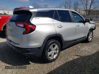 2022 GMC Terrain SLE with VIN 3GKALMEVXNL128557, listed as a Copart auction lot 47608065 with 43,595 mi miles and Salvage title. Bid and sale history available at DreamBid. Image 3.