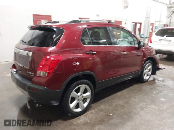 2016 Chevrolet Trax LTZ with VIN 3GNCJRSB9GL166289, listed as a IAAI auction lot 41674434 with 157,109 mi miles. Bid and sale history available at carsss.com. Image 4.