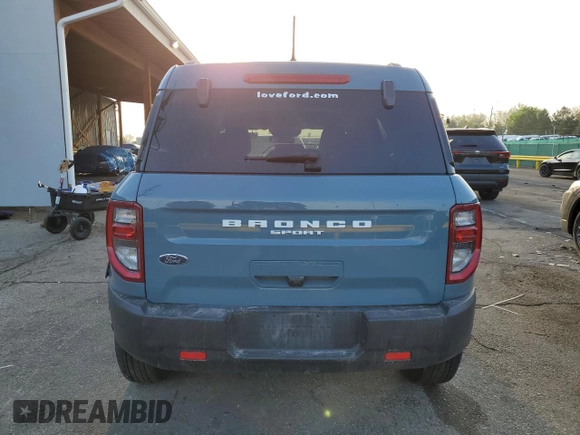 2023 Ford Bronco Sport Big Bend with VIN 3FMCR9B63PRD50754, listed as a Copart auction lot 54264545 with 26,372 mi miles and Salvage title. Bid and sale history available at DreamBid. Image 6.