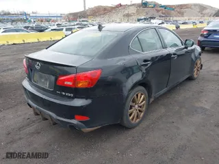 2008 Lexus IS 250 with VIN JTHCK262582025308, listed as a IAAI auction lot 41948321 with 234,940 mi miles. Bid and sale history available at carsss.com. Image 4.