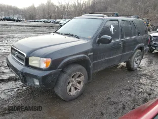 2004 Nissan Pathfinder SE with VIN JN8DR09Y34W909924, listed as a Copart auction lot 46743585 with 104,515 mi miles and Clean title. Bid and sale history available at DreamBid. Image 1.