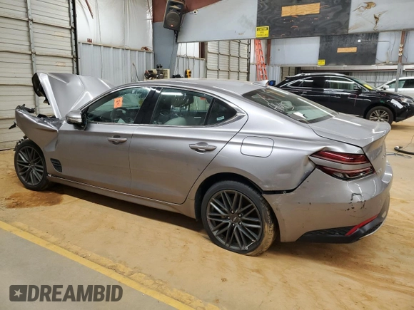 2023 Genesis G70 2.0T with VIN KMTG34TA2PU131582, listed as a Copart auction lot 41963835 with 28,512 mi miles and Non Repairable. Bid and sale history available at DreamBid. Image 2.