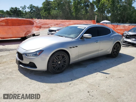 2015 Maserati Ghibli с VIN ZAM57XSA9F1154155, выставлен на аукционе Copart как лот 57093695 с пробегом 63 190 миль миль и Списание • Salvage title. История ставок и продаж доступна на DreamBid. Изображение 1.