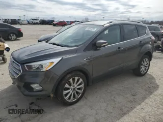 2017 Ford Escape Titanium with VIN 1FMCU0JD2HUA12556, listed as a Copart auction lot 49288825 with 111,058 mi miles and Salvage Title. Bid and sale history available at carsss.com. Image 1.