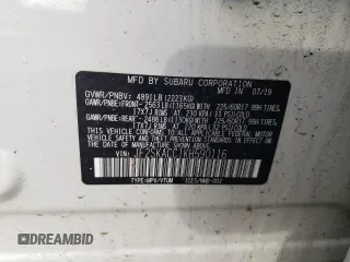 2019 Subaru Forester with VIN JF2SKACC1KH590116, listed as a Copart auction lot 47850195 with 58,574 mi miles and Salvage Title. Bid and sale history available at carsss.com. Image 15.