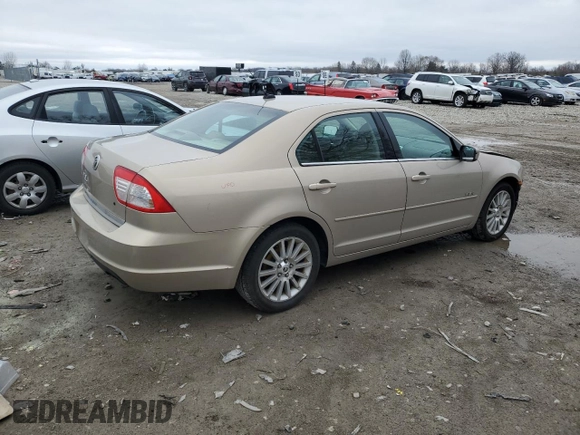 2008 Mercury Milan Premier with VIN 3MEHM08Z98R646125, listed as a Copart auction lot 51006265 with 171,399 mi miles and Salvage title. Bid and sale history available at DreamBid. Image 3.