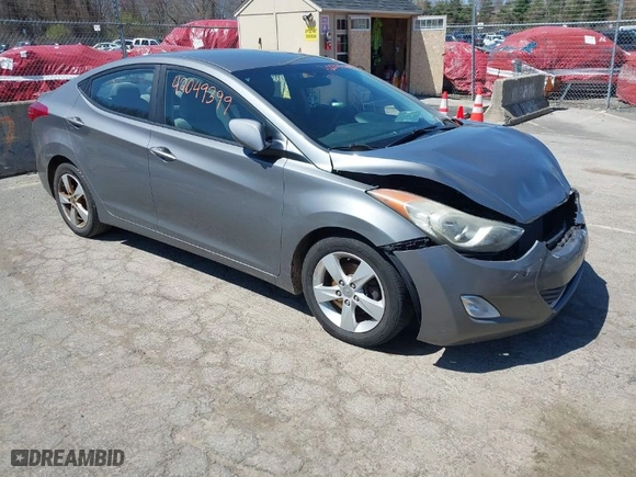 2013 Hyundai Elantra GLS PZEV with VIN 5NPDH4AE2DH428236, listed as a IAAI auction lot 42049399 with 96,674 mi miles. Bid and sale history available at carsss.com. Image 1.