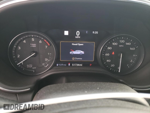 2020 Cadillac CT5 V-Series with VIN 1G6DR5RWXL0134419, listed as a Copart auction lot 43484835 with 51,734 mi miles and Salvage Title. Bid and sale history available at carsss.com. Image 9.