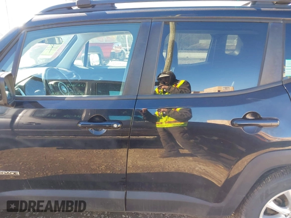2018 Jeep Renegade Latitude with VIN ZACCJABB3JPG67817, listed as a IAAI auction lot 41611549 with 99,047 mi miles and . Bid and sale history available at DreamBid. Image 14.