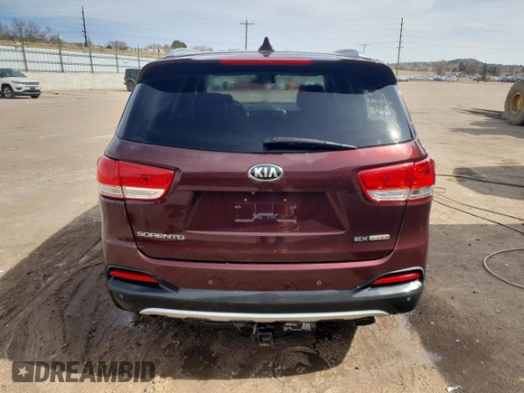 2016 Kia Sorento EX with VIN 5XYPHDA17GG146132, listed as a Copart auction lot 46819095 with 109,105 mi miles and Clean Title. Bid and sale history available at carsss.com. Image 6.