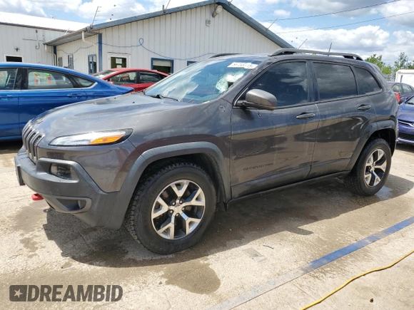 2016 Jeep Cherokee Trailhawk z VIN 1C4PJMBS3GW101588, wystawiony jako Copart lot #56738115 z przebiegiem 88 308 mil mil oraz Szkoda całkowita • Salvage title. Historia ofert i sprzedaży dostępna na DreamBid. Obrazek 1.